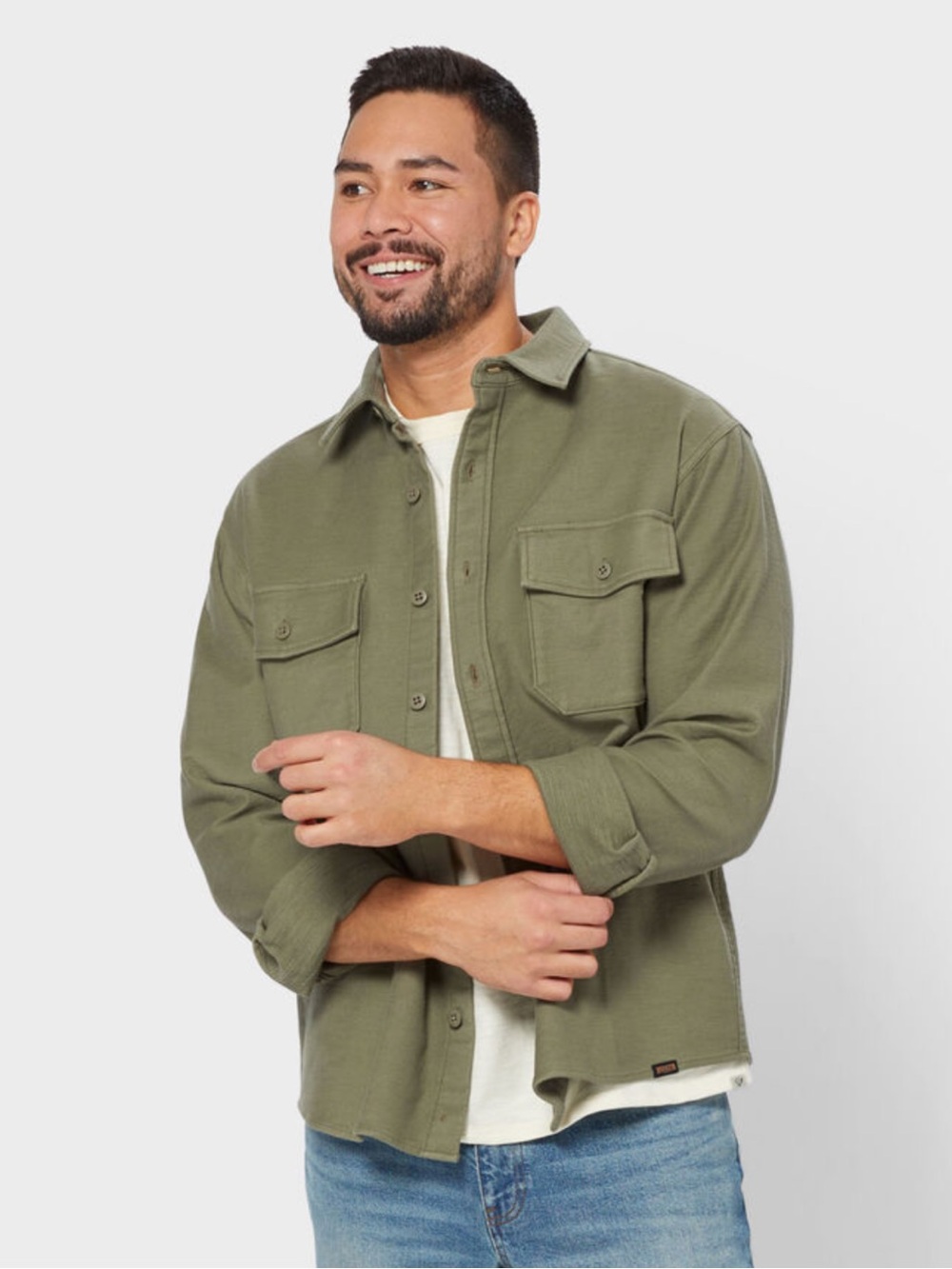 Duluth Trading Co. Men’s NEW Officers Slub Sateen Shirt Jacket Size 2XL